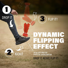 Kickit Birdie Trainer red outdoor play setup for versatile skill drills
