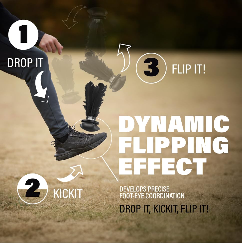 Kickit in action demonstrates controlled flight for juggling and passing