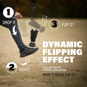 Kickit in action demonstrates controlled flight for juggling and passing