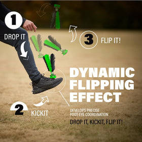 Kickit Original Birdie Trainer backyard setup for quick skill-building