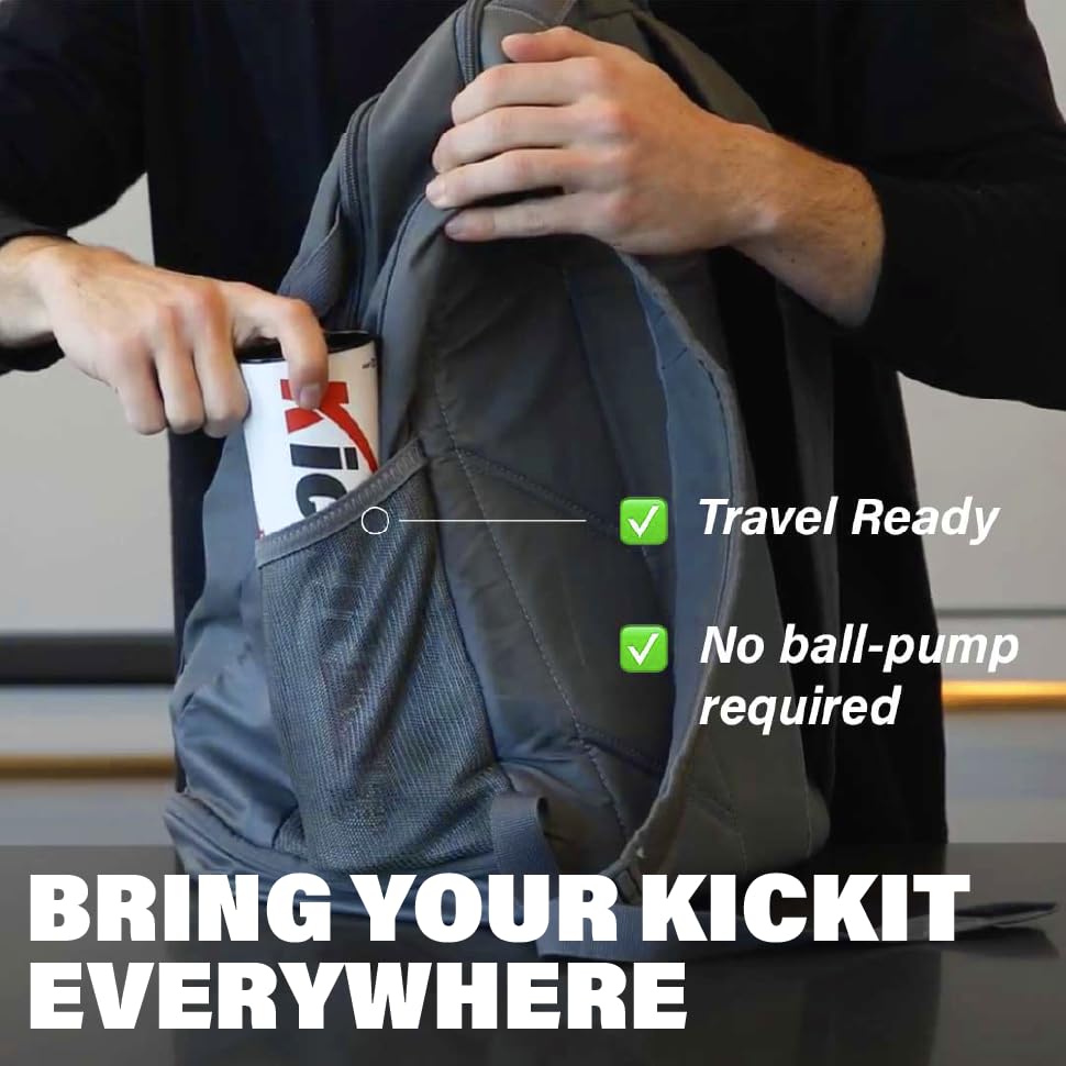 Kickit birdie trainer indoor play setup enables safe, fun practice anywhere