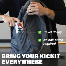 Kickit birdie trainer indoor play setup enables safe, fun practice anywhere