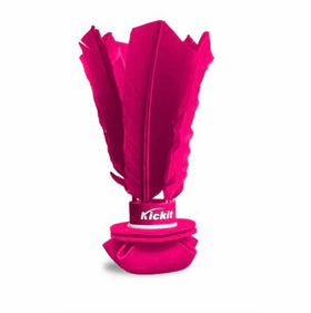 Kickit pink original birdie trainer front view for building foot skills and fun