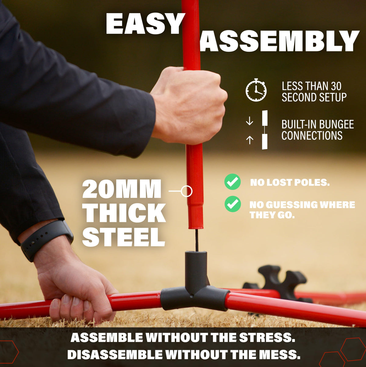 Kickit carry bag keeps gear organized for travel and storage