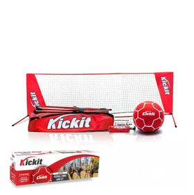 Kickit Soccer Tennis net setup for quick portable outdoor play