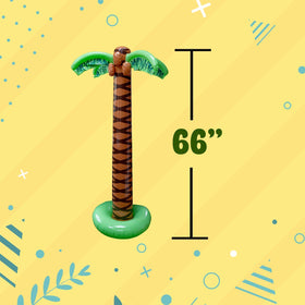 Kicko palm tree prop for photo booth adds tropical backdrop.