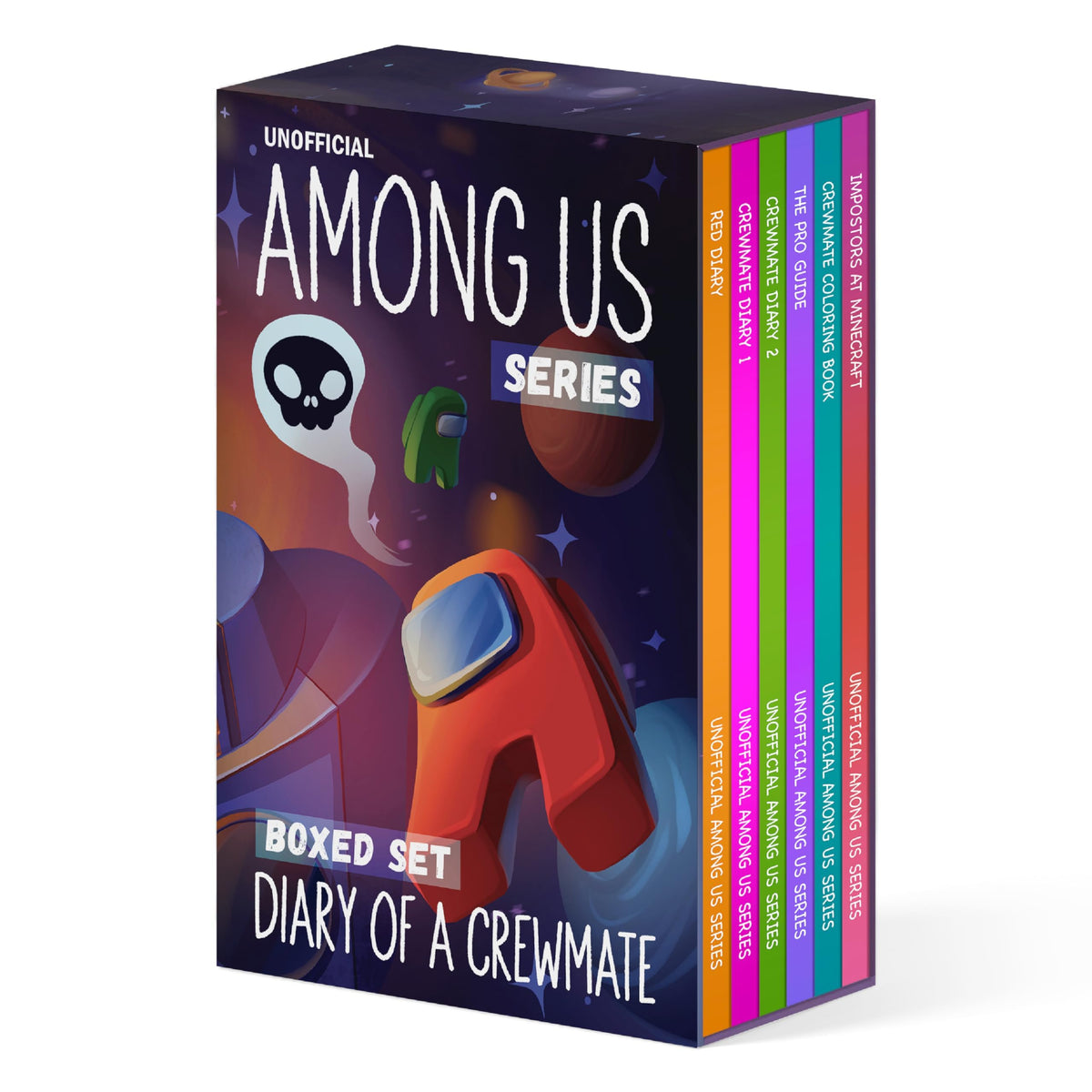 Kid-Fi Media Among Us boxed set cover image invites reading adventures for kids.