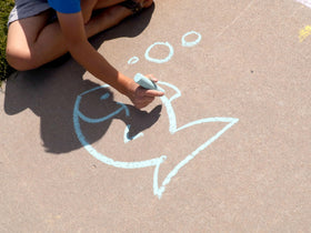 Kid Made Modern portable chalk containers for on-the-go art.