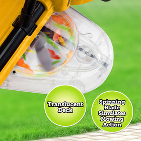 Kid Trax 12V Zero Turn Lawn Mower Green dual motor controls for easy steering
