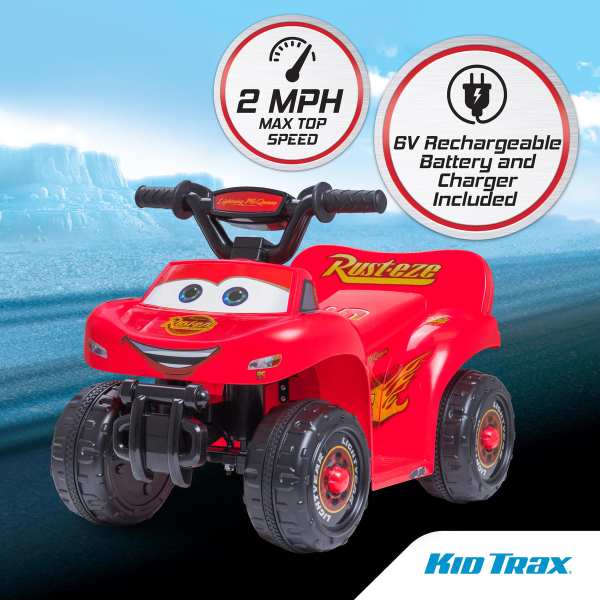 Kid Trax toddler ride-on suitable for ages 18 to 30 months.