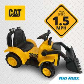 Kid Trax Frontloader 6V battery and charger enable uninterrupted play.