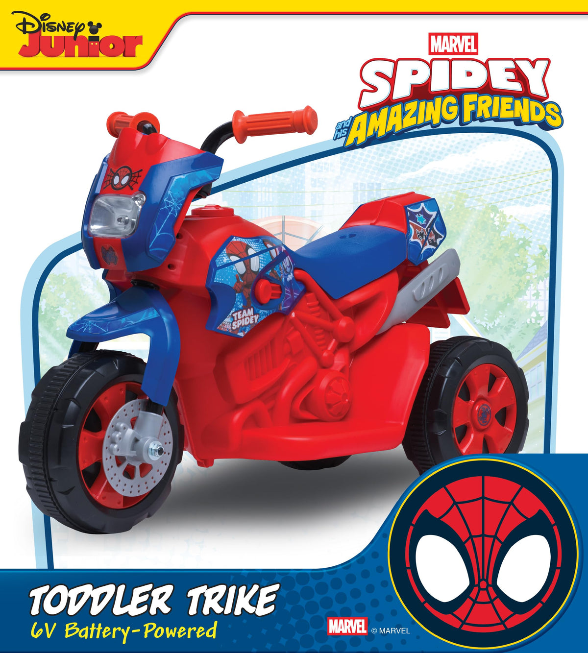 Kid Trax Marvel Spiderman trike battery and charger for quick recharging