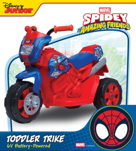 Kid Trax Marvel Spiderman trike battery and charger for quick recharging