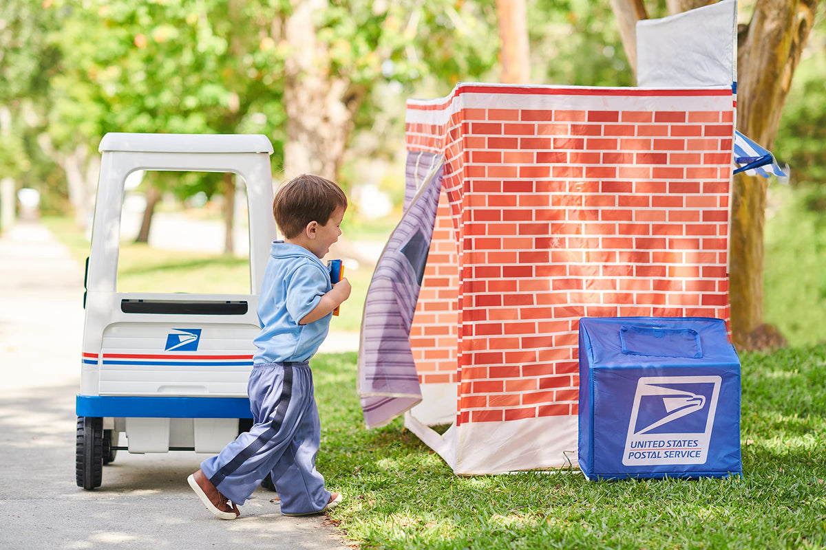 Kid Trax Post Office Tent, storage-friendly design after play.