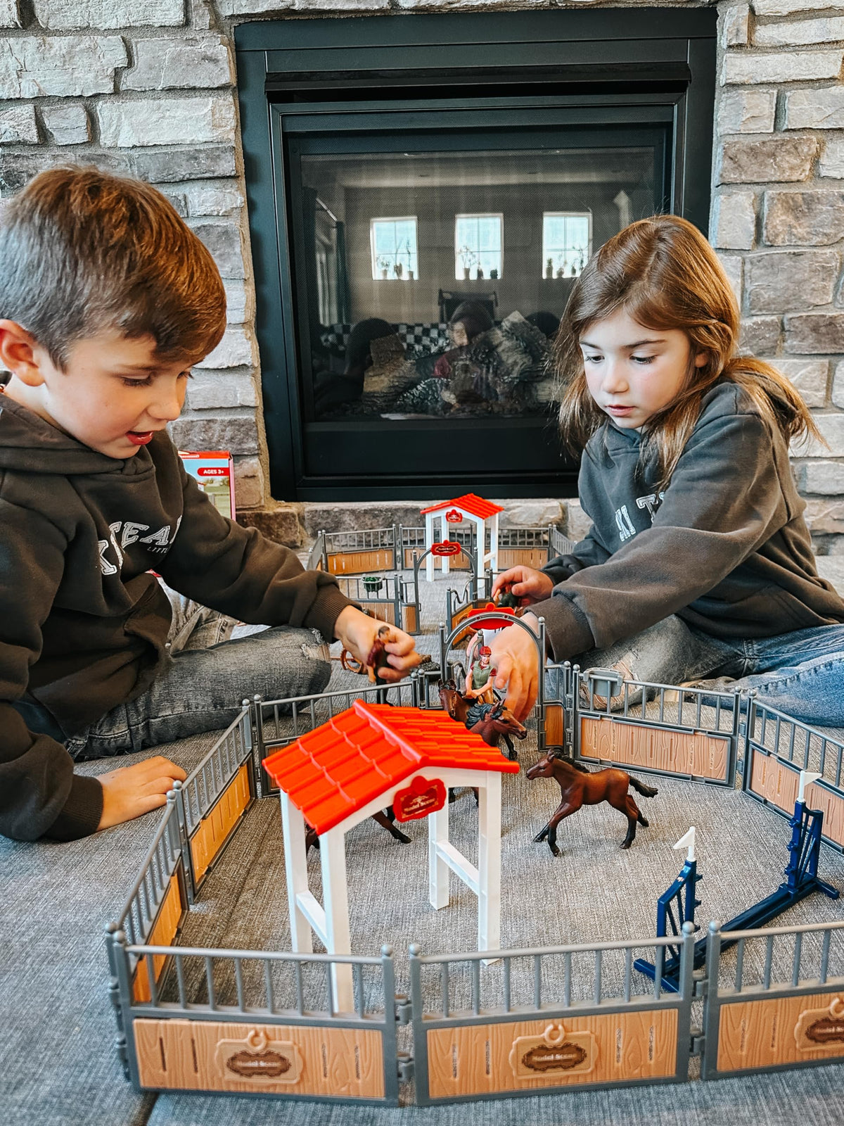 KIDBEST farm playset pairs with other brands for expanding adventures.