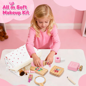 KIDBEST wooden mirror for realistic vanity play
