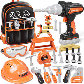 KidBloom toddler tool set backpack ready for portable pretend play