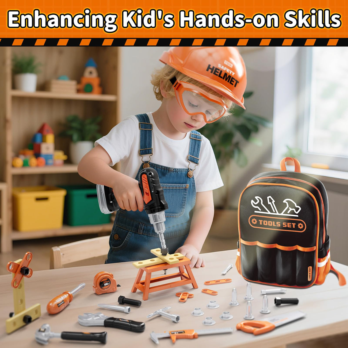 KidBloom building-models activity encourages creativity and spatial thinking