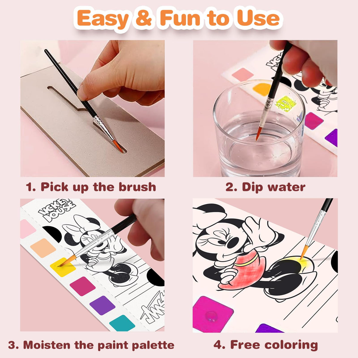 Kidcraft Paint with Water pocket-sized kit is ideal for travel
