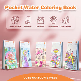 Kidcraft Paint with Water close-up reveals ultra-thick paper reducing color bleed