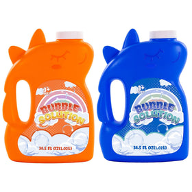 Kiddelo concentrated bubble solution refill bottle ready for quick outdoor party bubbles