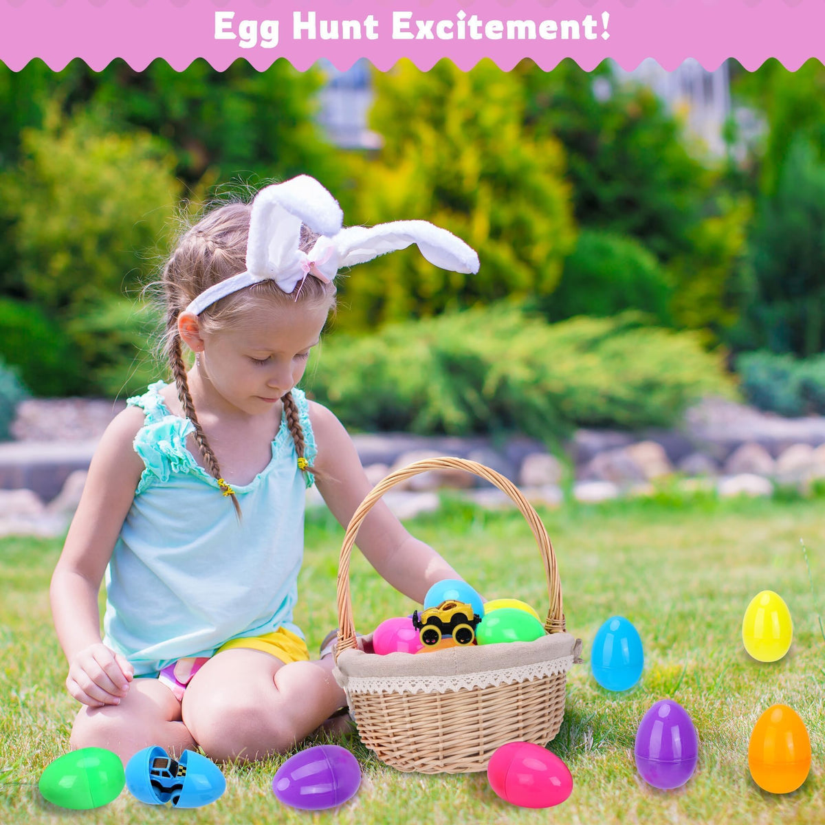 Kiddelo egg-hunt fun with pull-back cars that zoom with ease.