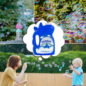 Kiddelo party outdoors with bubbles fueled by concentrated solution