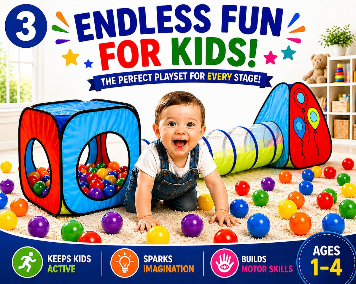 Kiddey ball pit with soft fabric and mesh, comfortable play space.