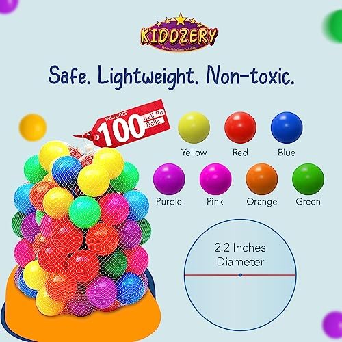 Kiddey colorful balls inside the pit for tactile play