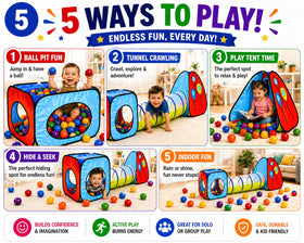 Kiddey multi-use play set for indoor and outdoor adventures.