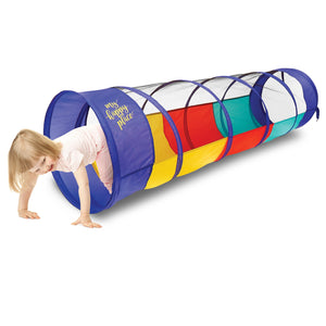 Kiddey Play Tunnel with see-through sides for safe indoor exploration and imaginative play