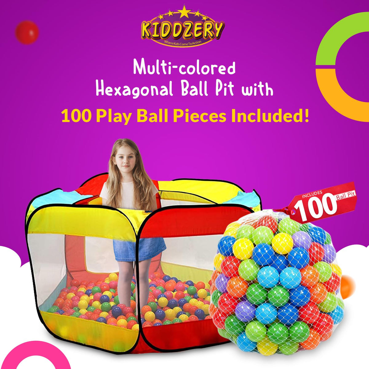Kiddey pop-up ball pit setup showing quick playtime