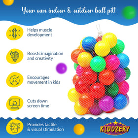 Kiddey Caterpillar tent dimensions 31 by 31 by 34 inches for compact space play.