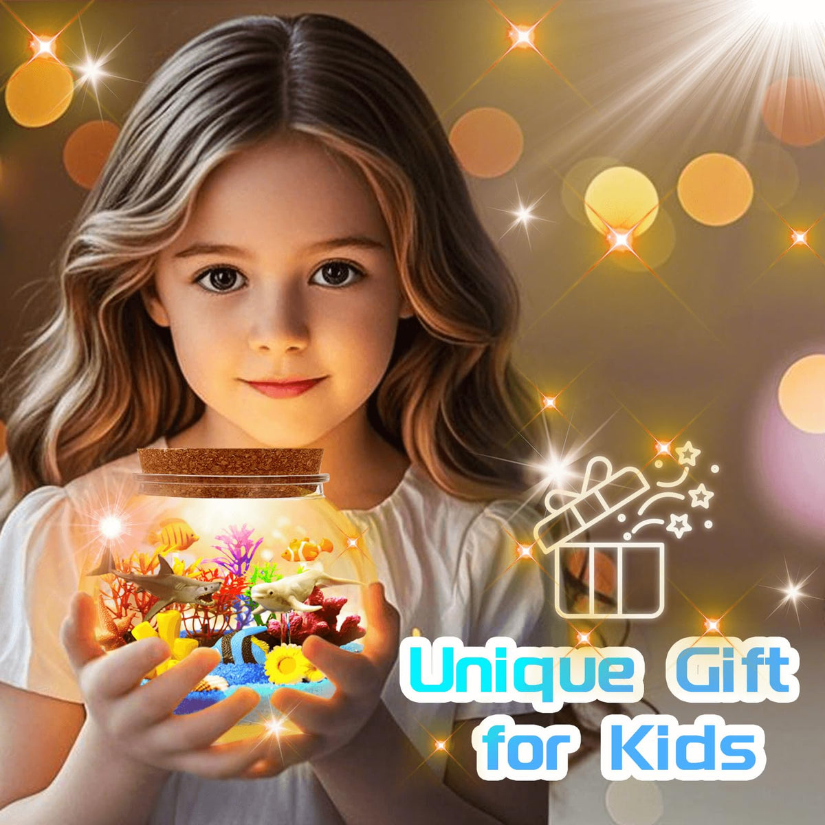 Kiddgroo bedroom decor with ocean glow makes a playful night light.