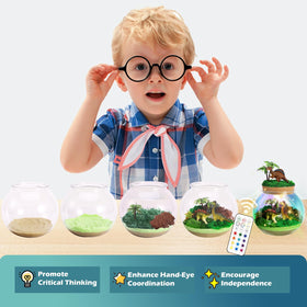 Kiddgroo dinosaur eggs and accessories enrich the habitat with realistic detail.
