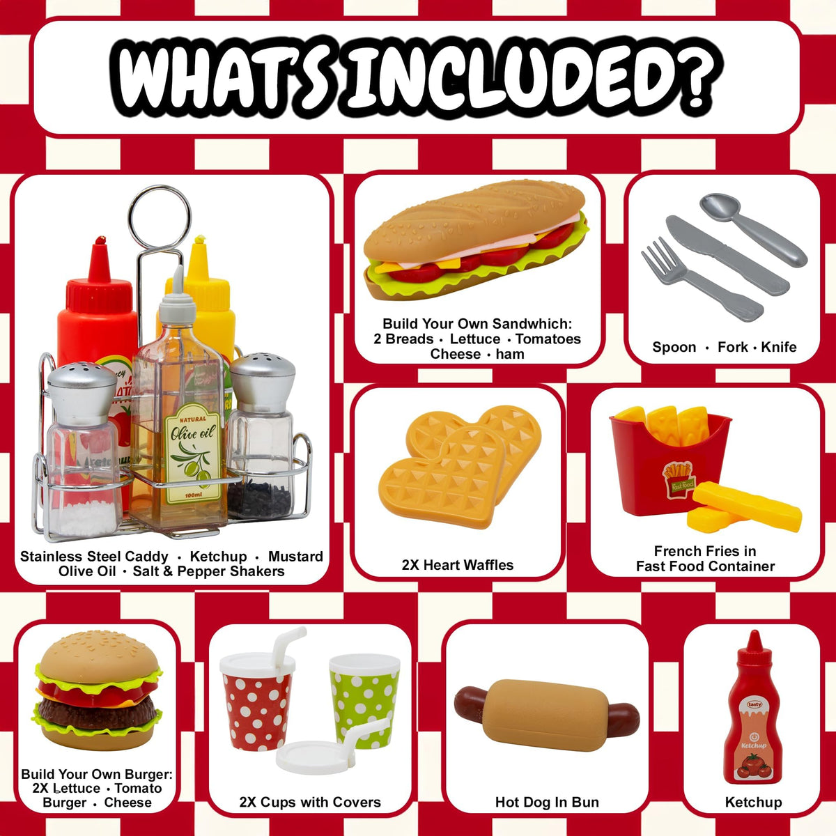 Kiddie Play fries piece for tactile play and pretend meals