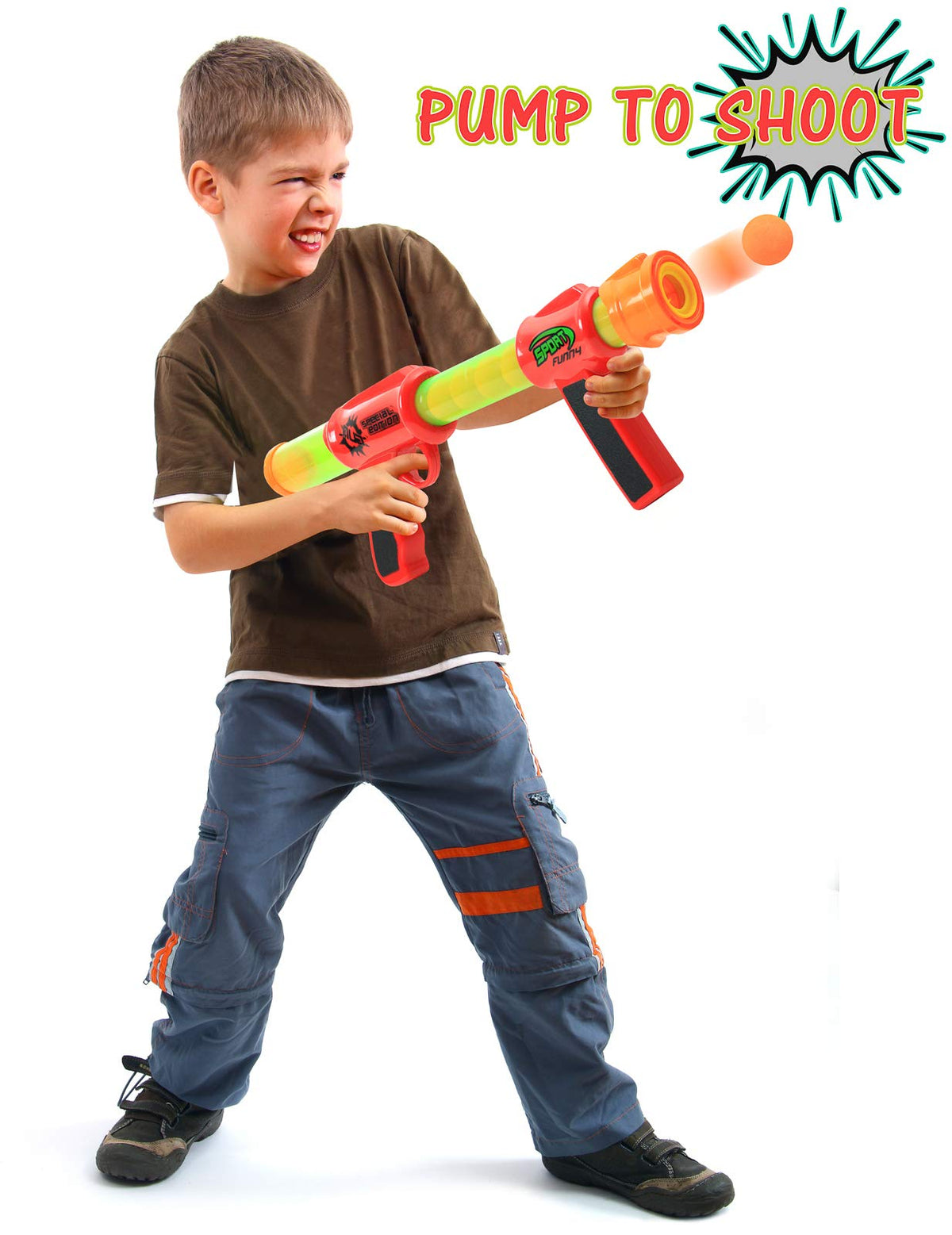 Kiddie Play pump-action blaster delivers rapid multi-ball shots