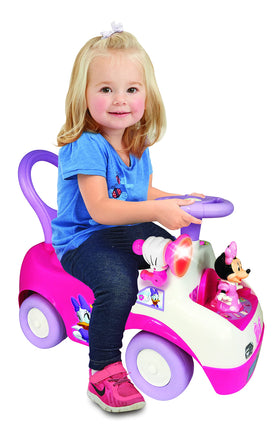Kiddieland Minnie dancing ride-on toy, Minnie head turning for engaging play.