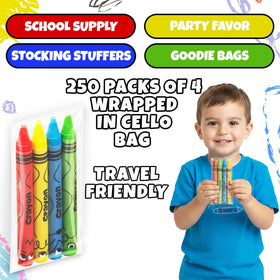 KiddieLoot durable paraffin wax crayons glide smoothly on paper