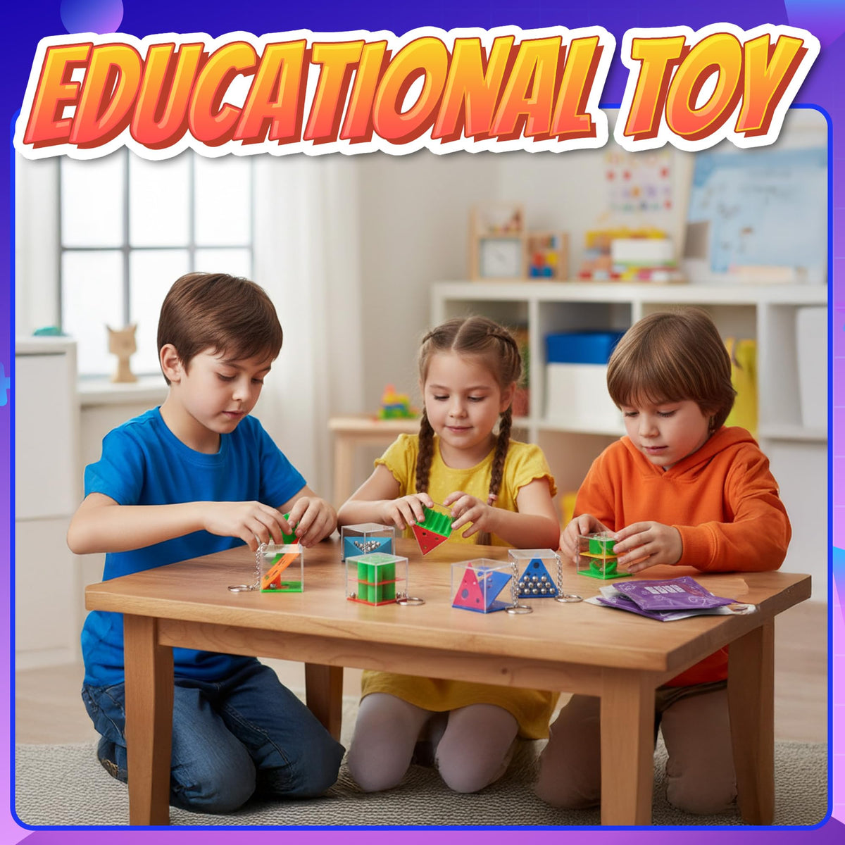 KiddieLoot durable plastic cubes withstand active play and reuse