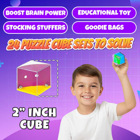 KiddieLoot mini puzzle cubes pack portable quiet play