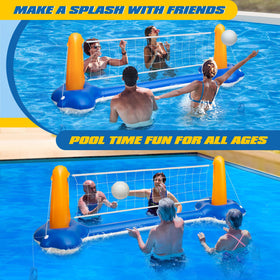 KIDDITOY durable 9-inch PVC volleyball ready for pool rallies and lawn play