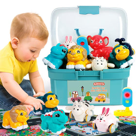 Kiddiworld dinosaur car toy promotes imaginative play and motor skills.