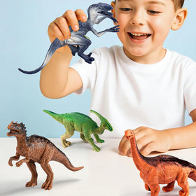 Kiddiworld Velociraptor figure supports fast-action exploration.