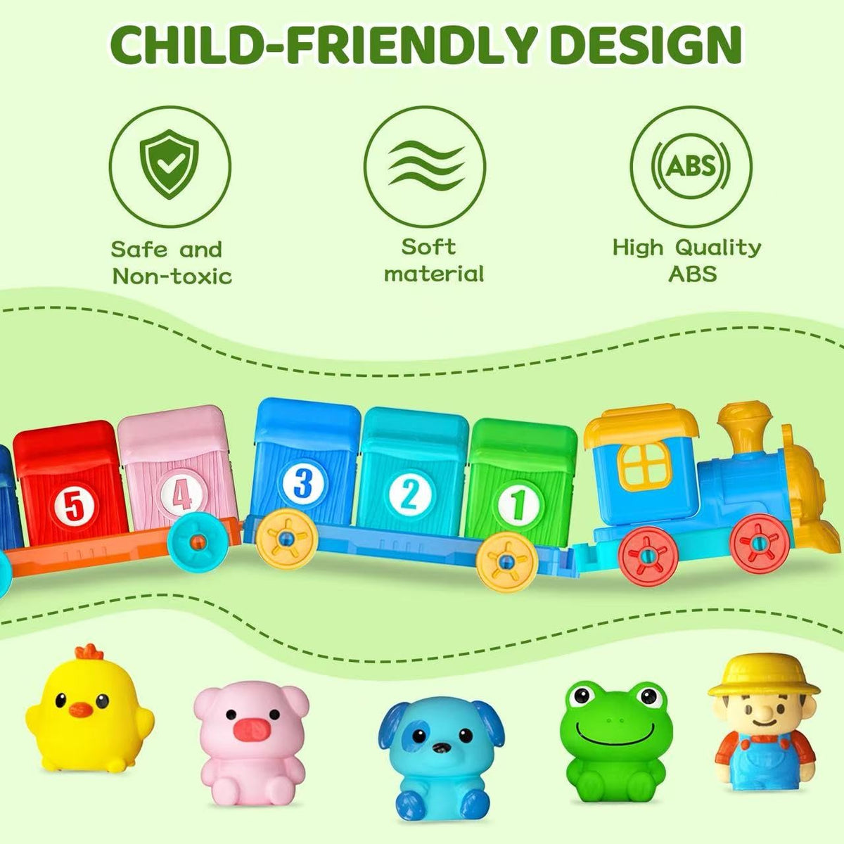 KiddoTOYZ farm animals finger puppets spark imaginative storytelling.