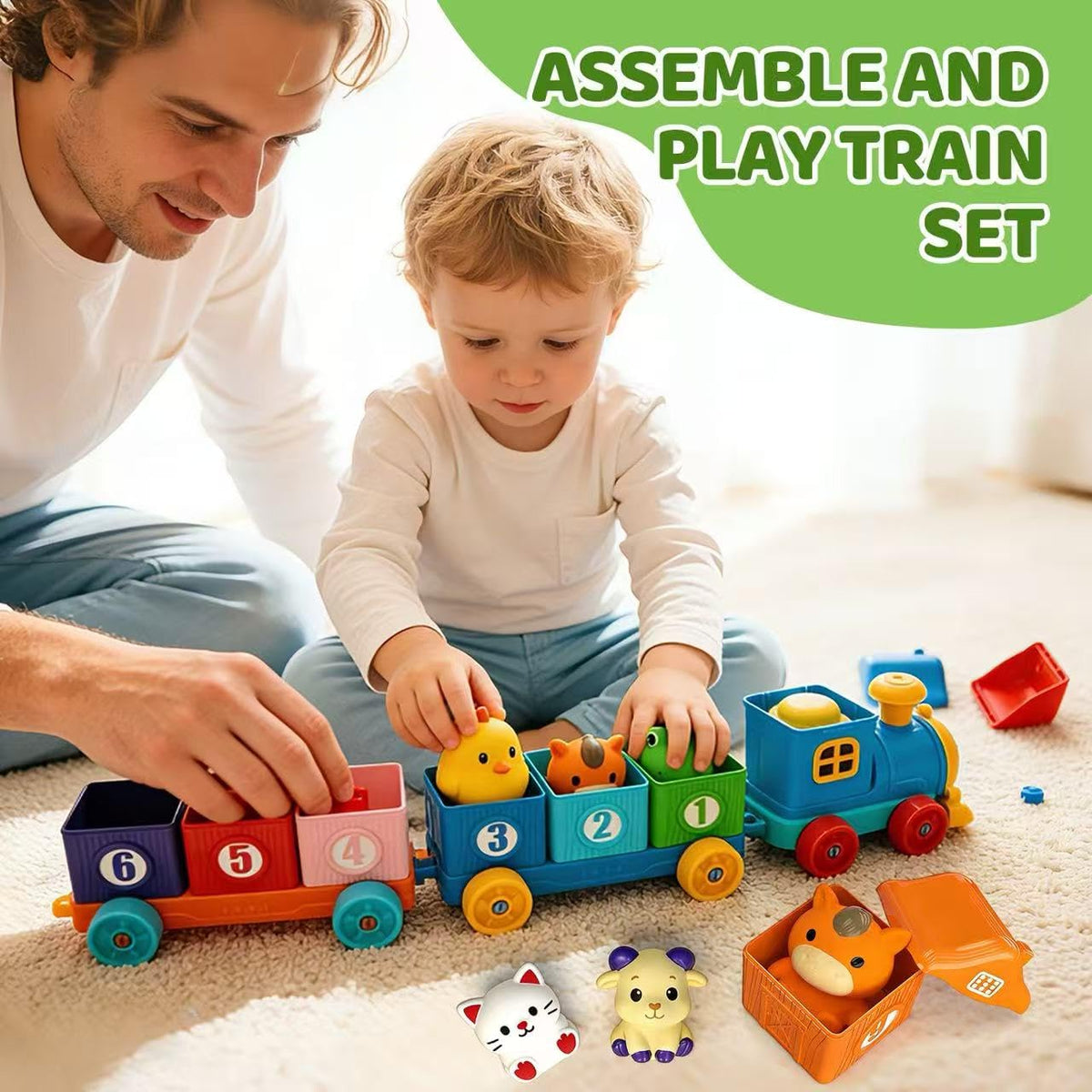 KiddoTOYZ finger puppets bring the farm to life for storytelling.