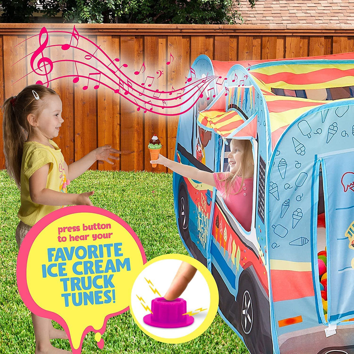 Kiddzery ice cream tent interior provides space for shared storytelling and games
