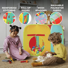 Kiddzery pop up setup speeds up assembly and storage after play.