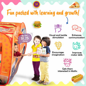 Kiddzery Portable design makes it easy to transport anywhere.