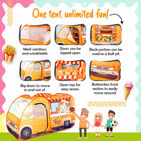 Kiddzery Spacious dimensions enable multiple children to join.